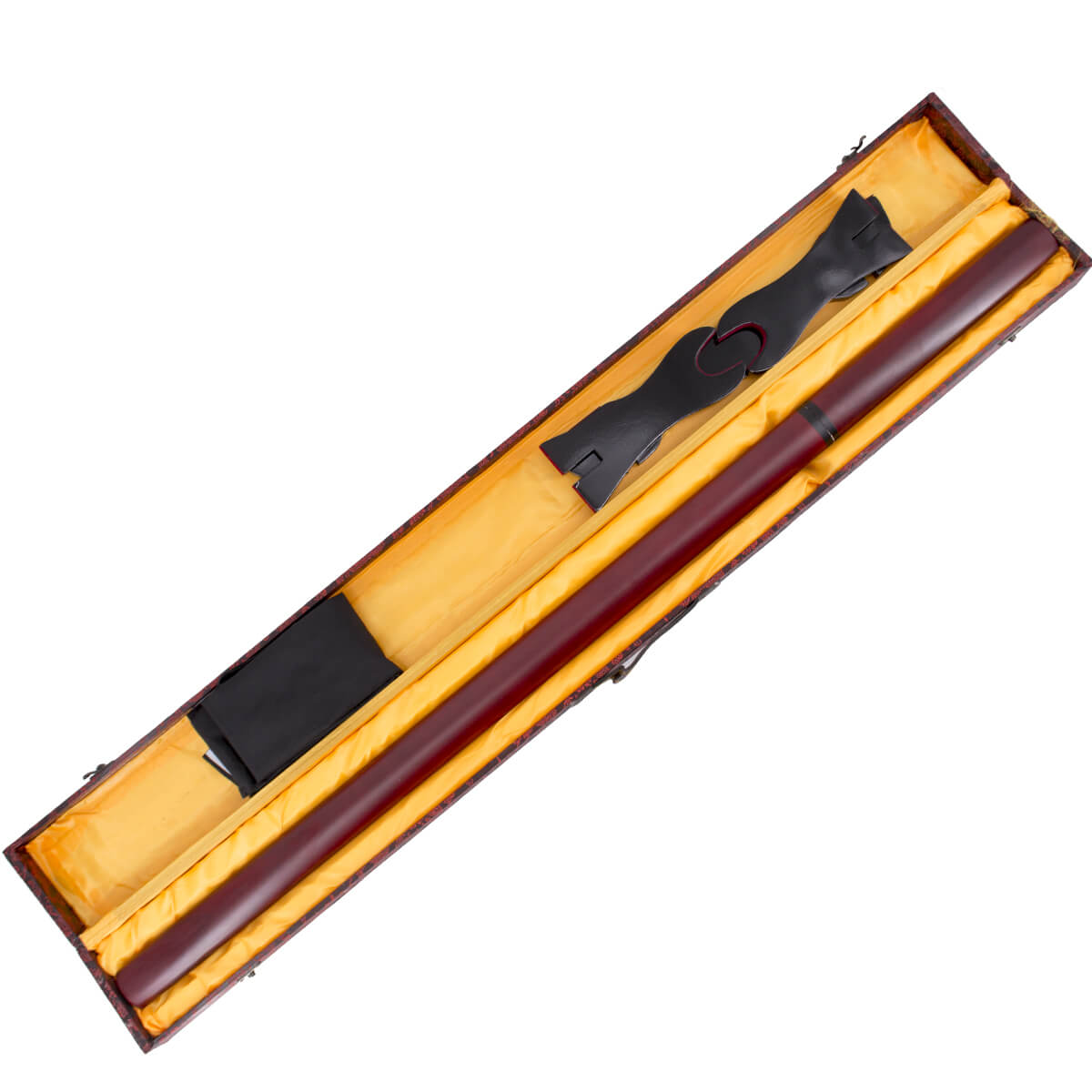 Functional red wood Shirayasa with red carbon steel blade