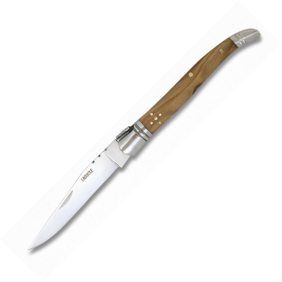 Albainox Laguiole penknife with olive wood handle and 9.5 cm stai...