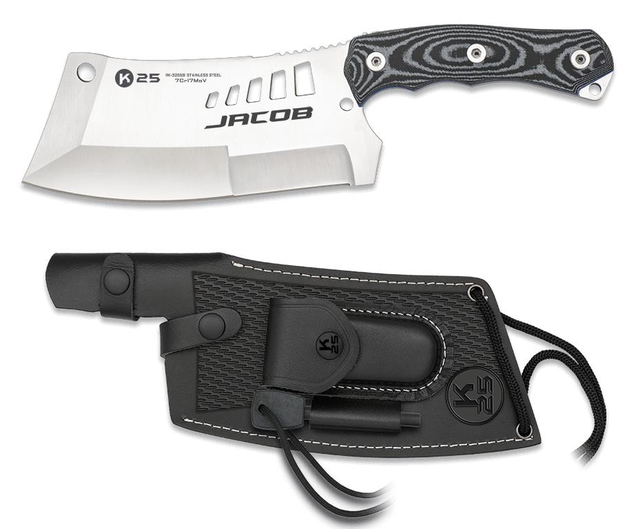 Cuchillo JACOB K25, con hoja de 19.00 cm y mango de G10