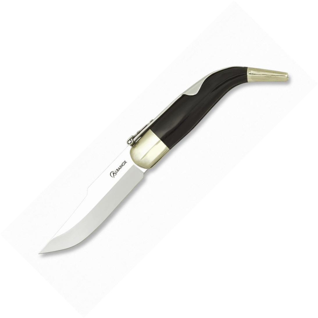 Classic Albainox penknife with black stamina handle, alpaca ferru...