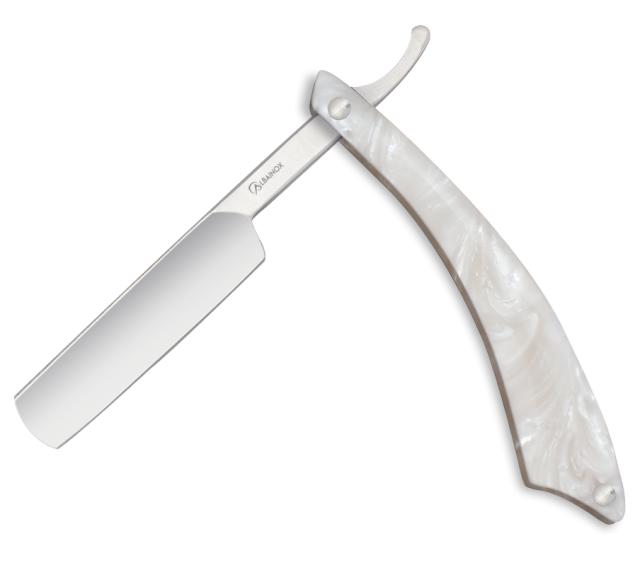 Albainox mother-of-pearl barber knife