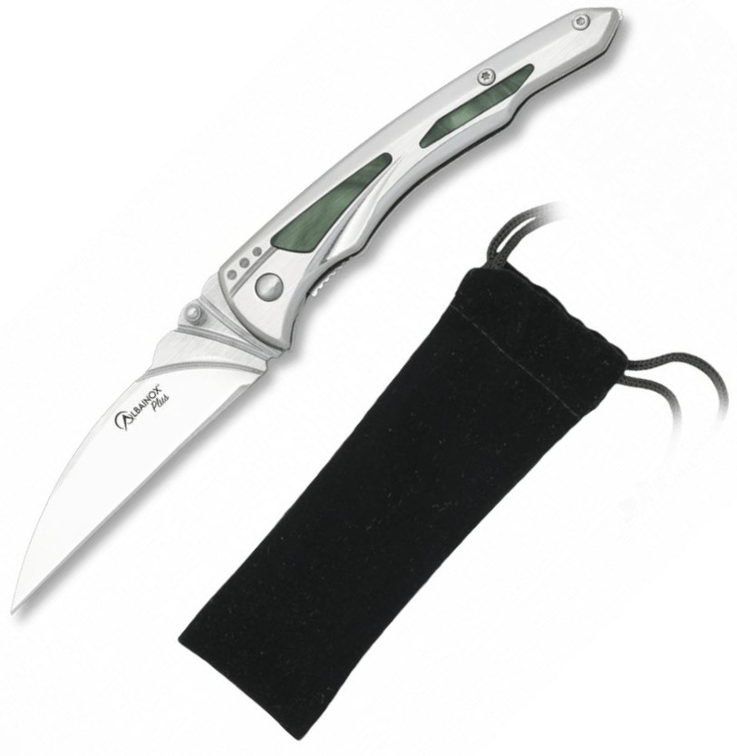 Albainox Plus penknife with imitation mother-of-pearl and steel h...