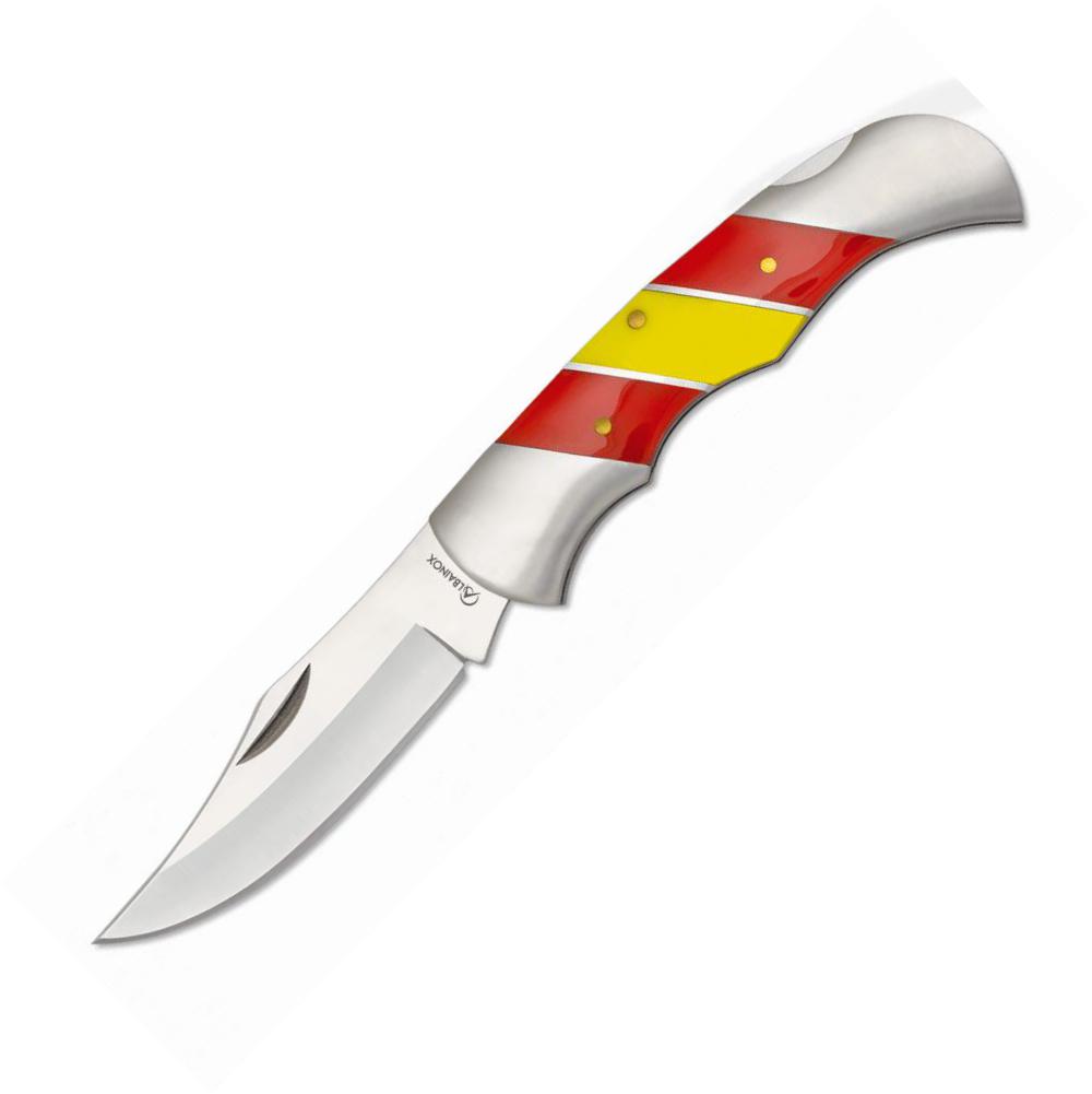 Navaja de ALBAINOX con mango de resena con los colores de España ...