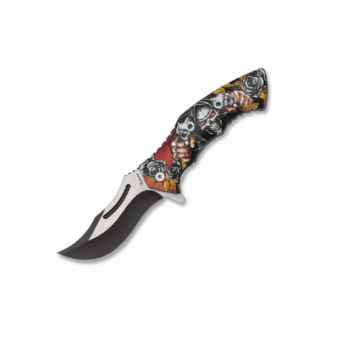 Albainox 3D skull pocket knife. 8.5 cm blade