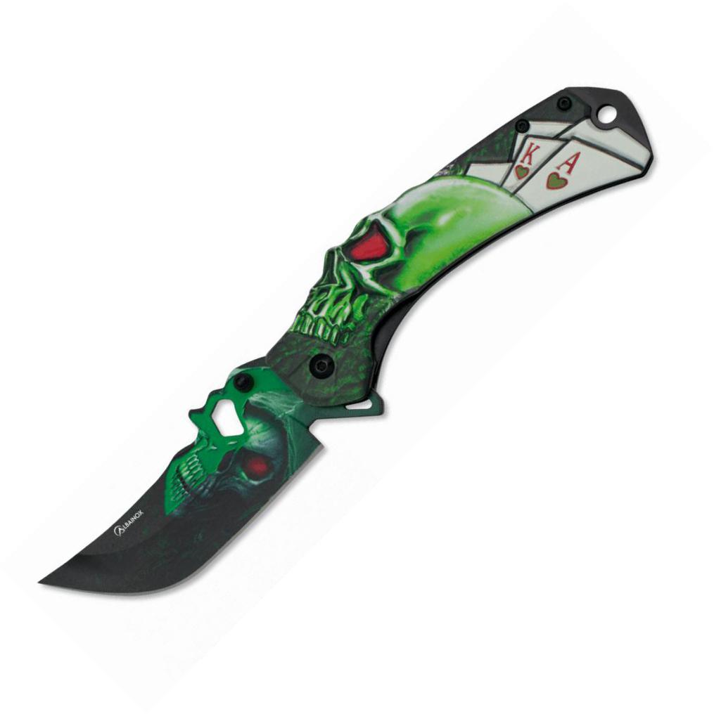 Albainox ACTV SKULL Taschenmesser mit 9,2 cm Klinge