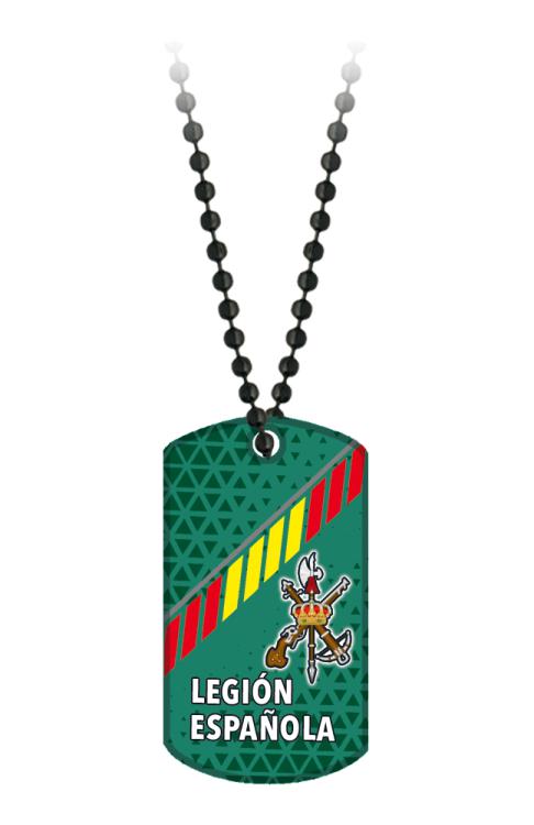 Chapa LEGION ESPAÑOLA con cadena Albainox