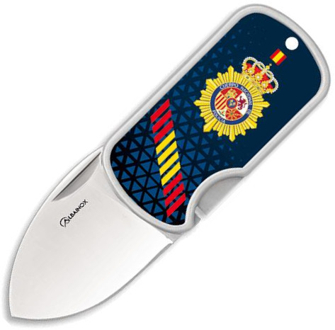 Coltello 3D della Polizia Nazionale, con clip e lama da 4 cm