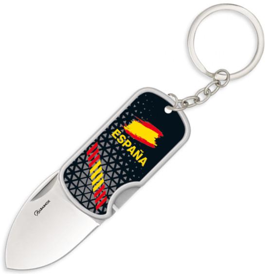 Navaja 3D España con clip y llavero