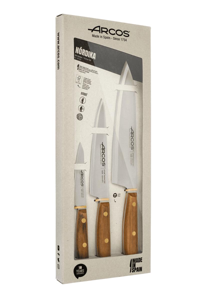 Set cuchillos cocina Arcos Nordika