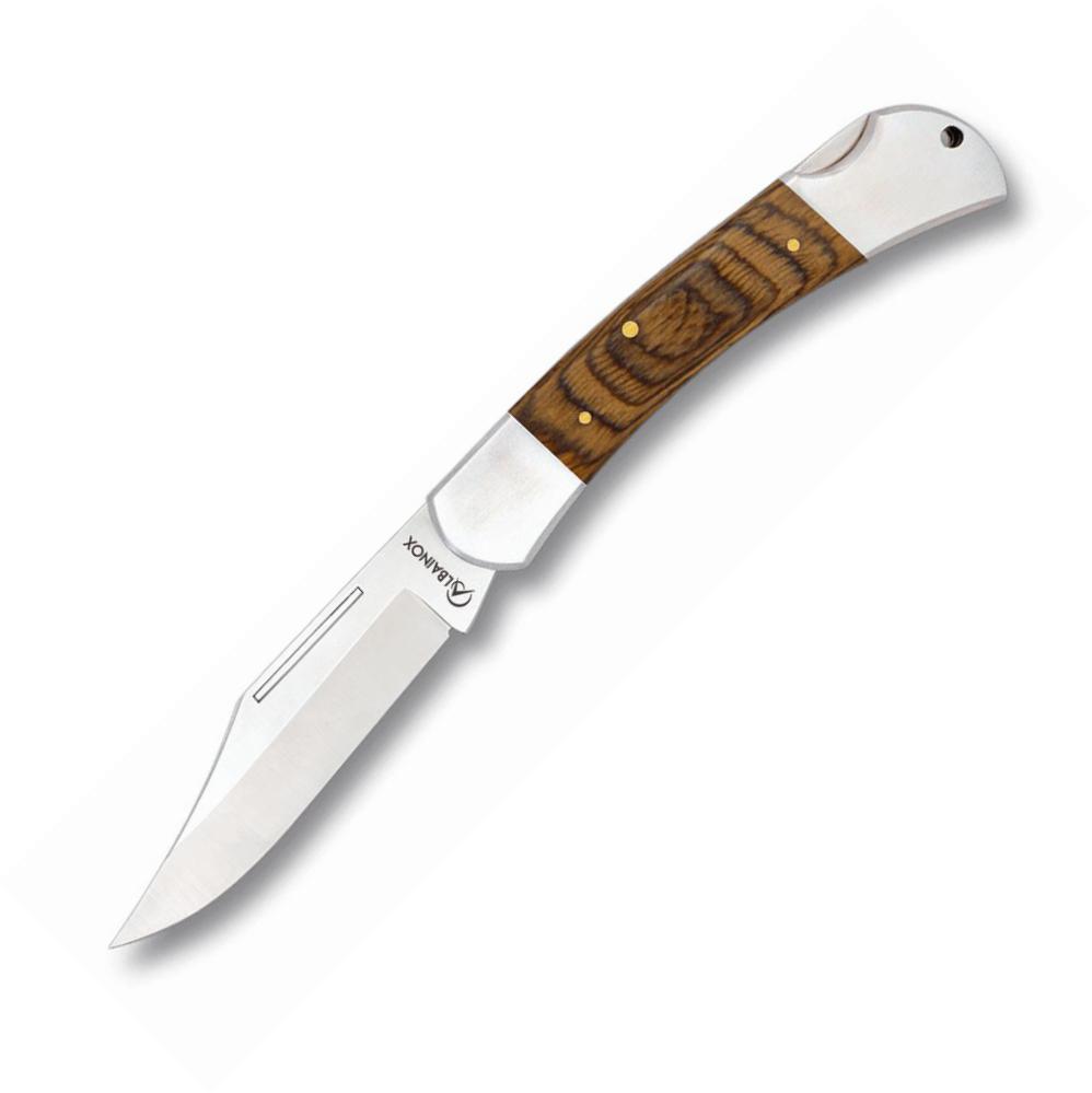 Navaja ALBAINOX COMANDO con bloqueo trasero, mango de stamina roj...