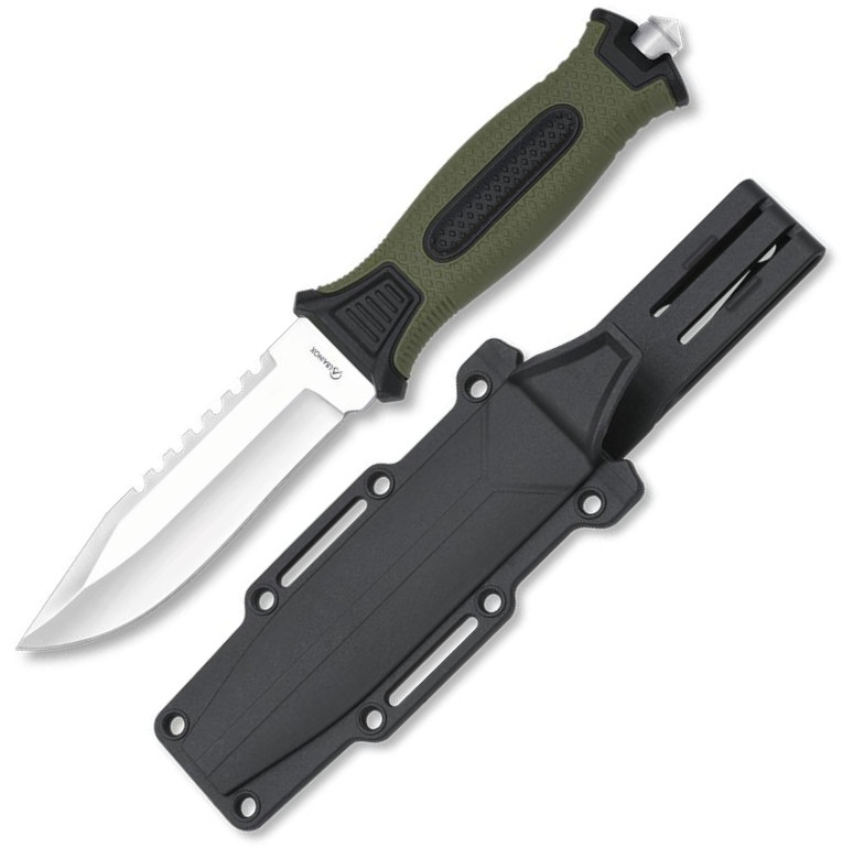 Coltello Albainox con fodero rigido, doppia impugnatura ad iniezi...