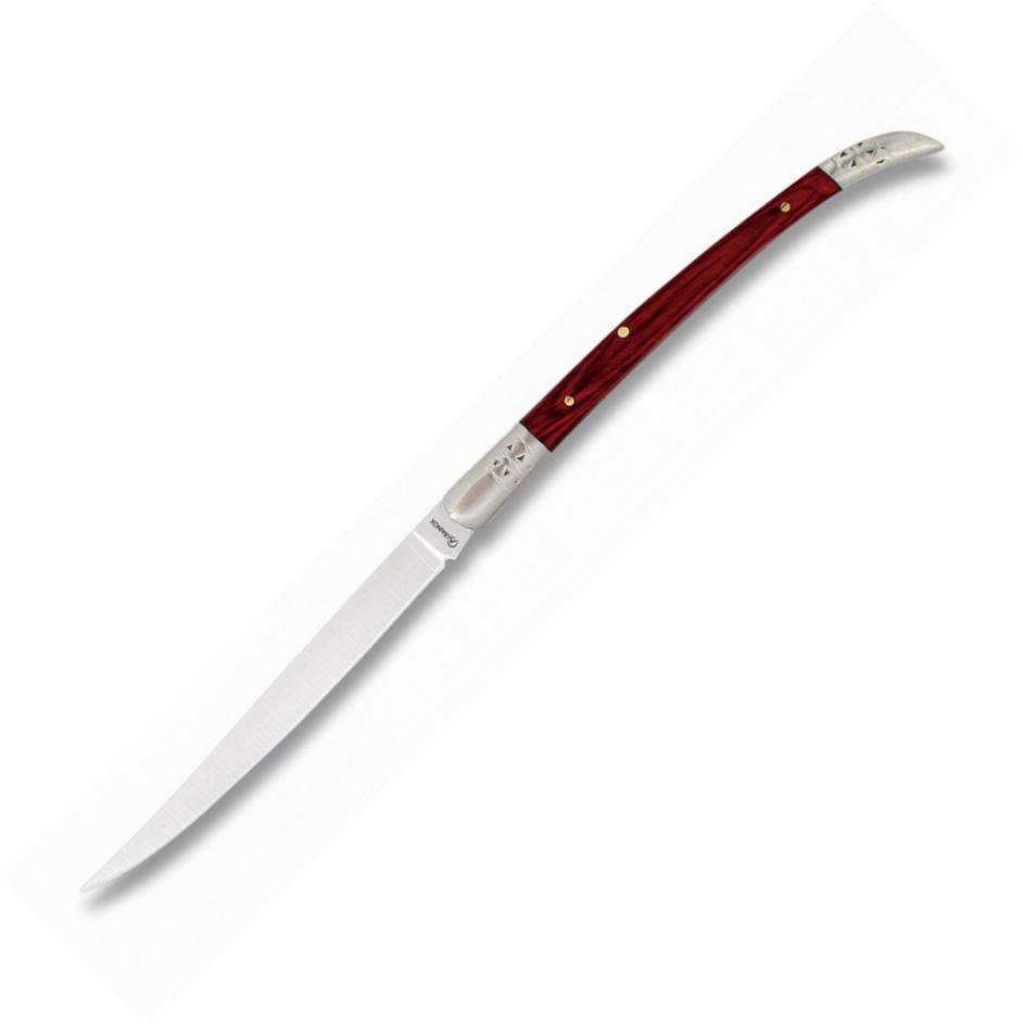Albainox stiletto with steel ferrule, red stamina handle and 6.1 ...