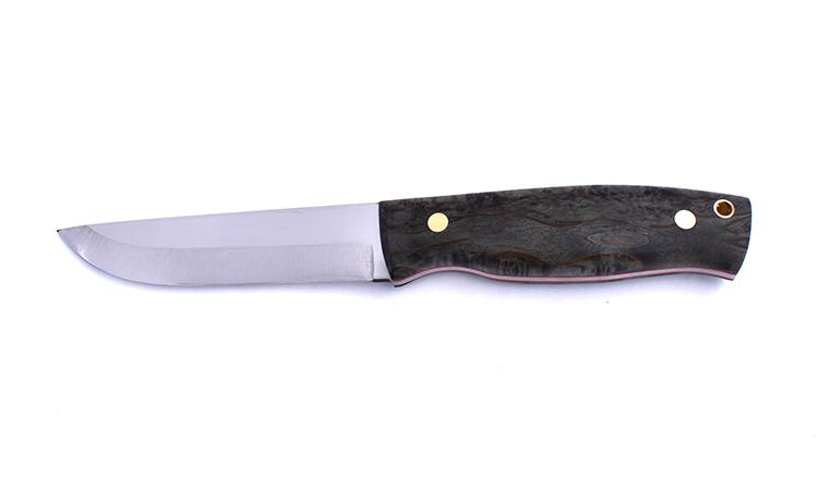 Cuchillo Brisa Trooper 115 Madera de abedul estabilizada negra