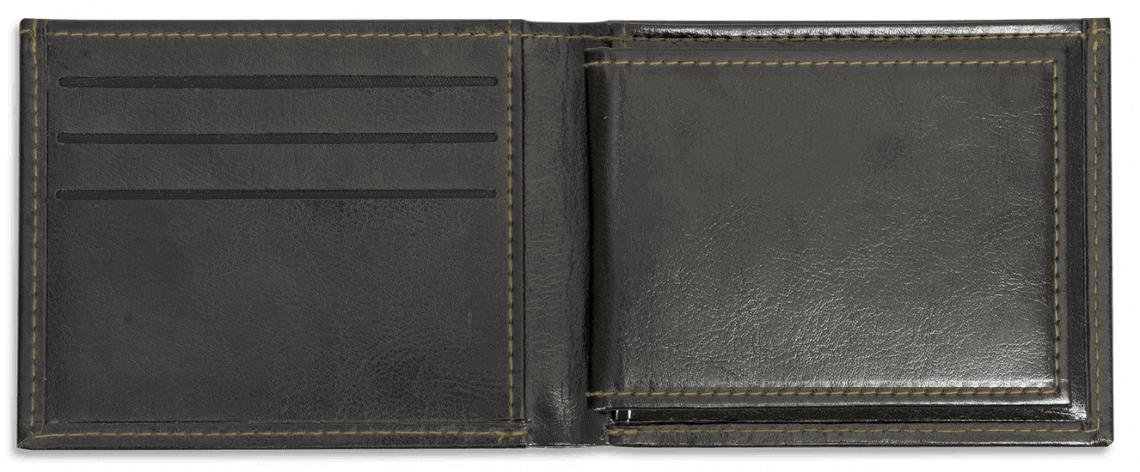 Cartera doble de piel sintética color negro de la Guardia Civil