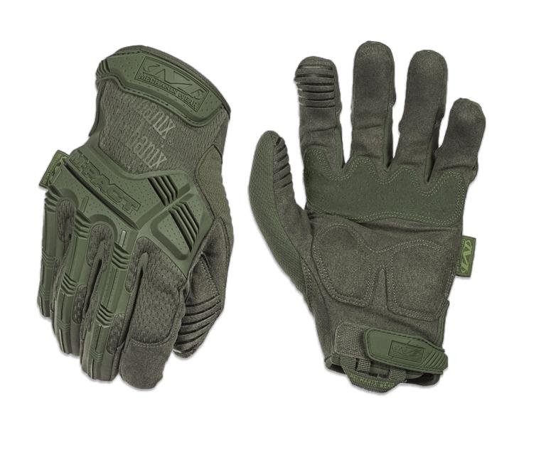 Guantes Mechanix M-Pact de color verde y talla M 39164