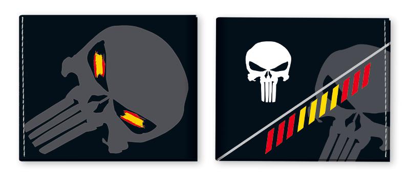 Billetera impresión calavera España 3D