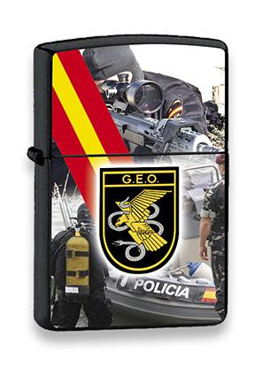 Mechero de color negro del Grupo Especial de Operaciones