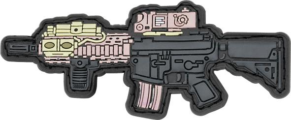 Barbaric parche de goma con velcro de fusil 08228