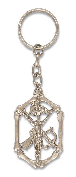 Llavero del Legión Española con huesos de níquel