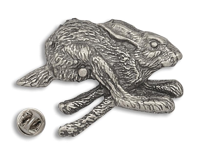 Pin de liebre en carrera hecho de zamak