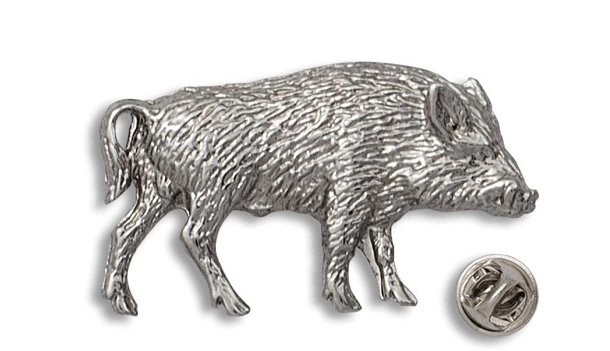 Pin de jabalí entero con la superficie satinada