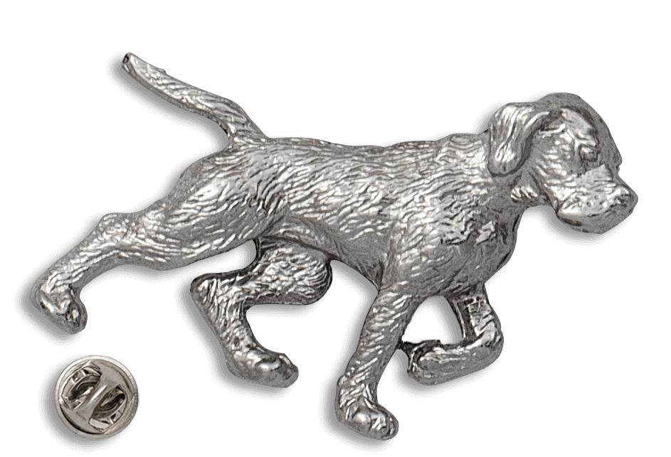 Pin de perro con bañado en satinado