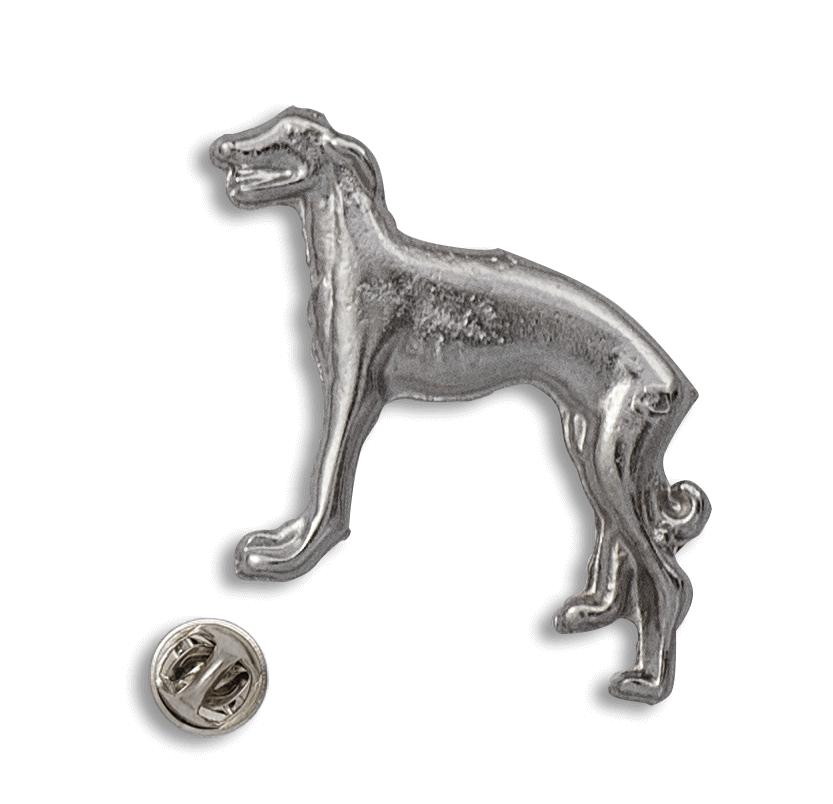 Pin de galgo presentado en blíster de la marca Albainox