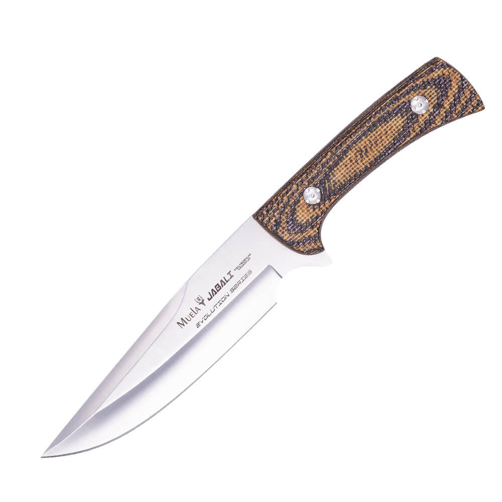 Muela Jabali Jagdmesser mit senffarbenem Jute-Micarta-Griff