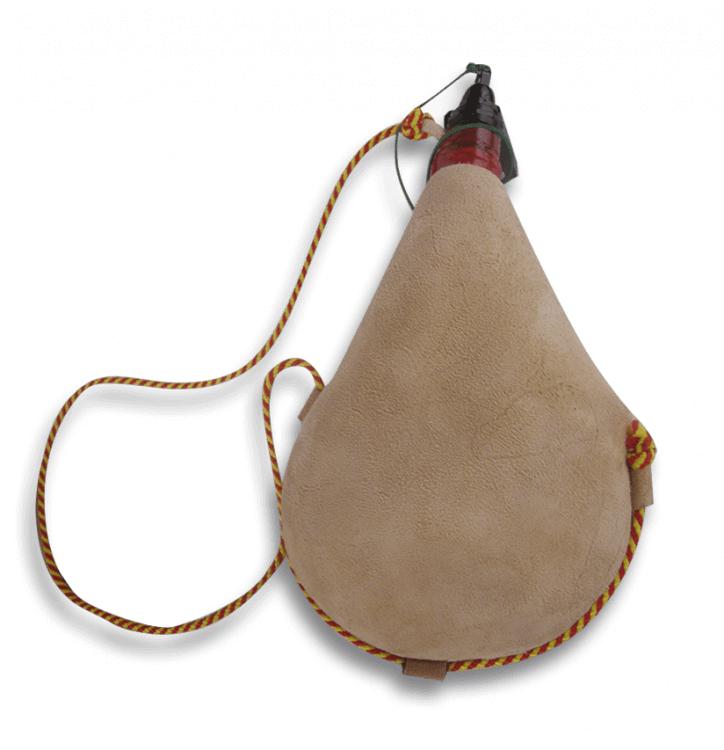 Cantimplora de caza de pez de color marrón con capacidad de un li...