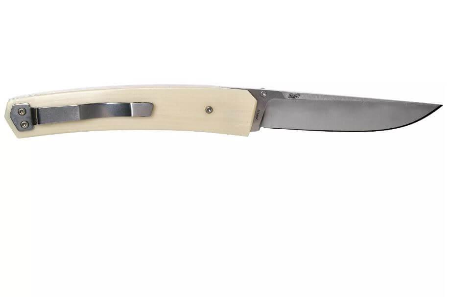 Canivete Brisa Piili com cabo de micarta marfim