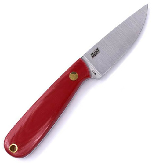 Faca de pescoço Brisa Necker 70 micarta vermelha