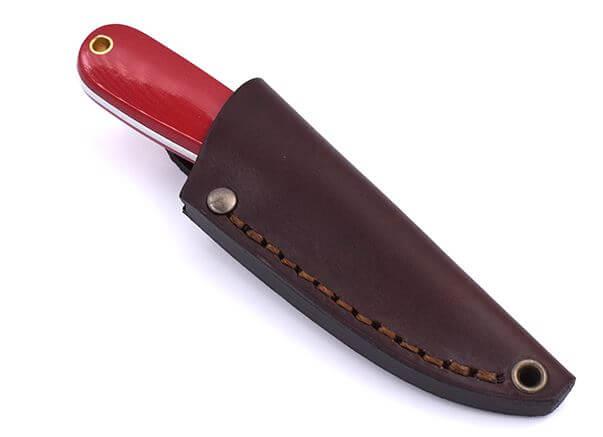 Neck Knife Brisa Necker 70 rotes Micarta
