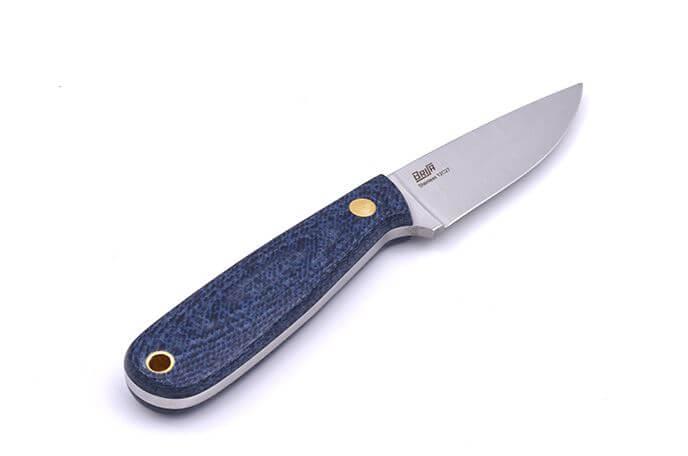 Cuchillo de cuello Brisa Necker 70 micarta bluejeans