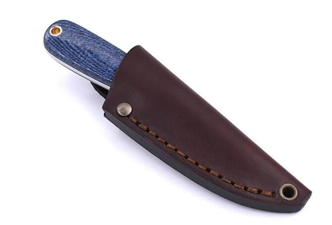 Cuchillo de cuello Brisa Necker 70 micarta bluejeans