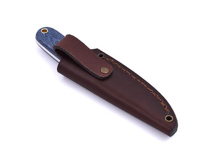 Cuchillo de cuello Brisa Necker 70 micarta bluejeans