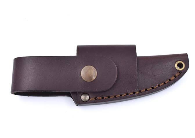 Coltello da collo Brisa Necker 70 Scandi con manico in legno di betulla riccio e fodero multicarry