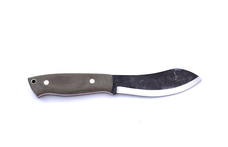 Cuchillo de caza Brisa Nessmuk 125 micarta verde y funda de piel