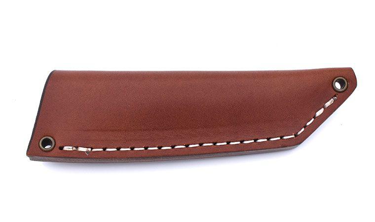 Brisa Kwaiken 90 M390 Ebony knife with cognac sheath