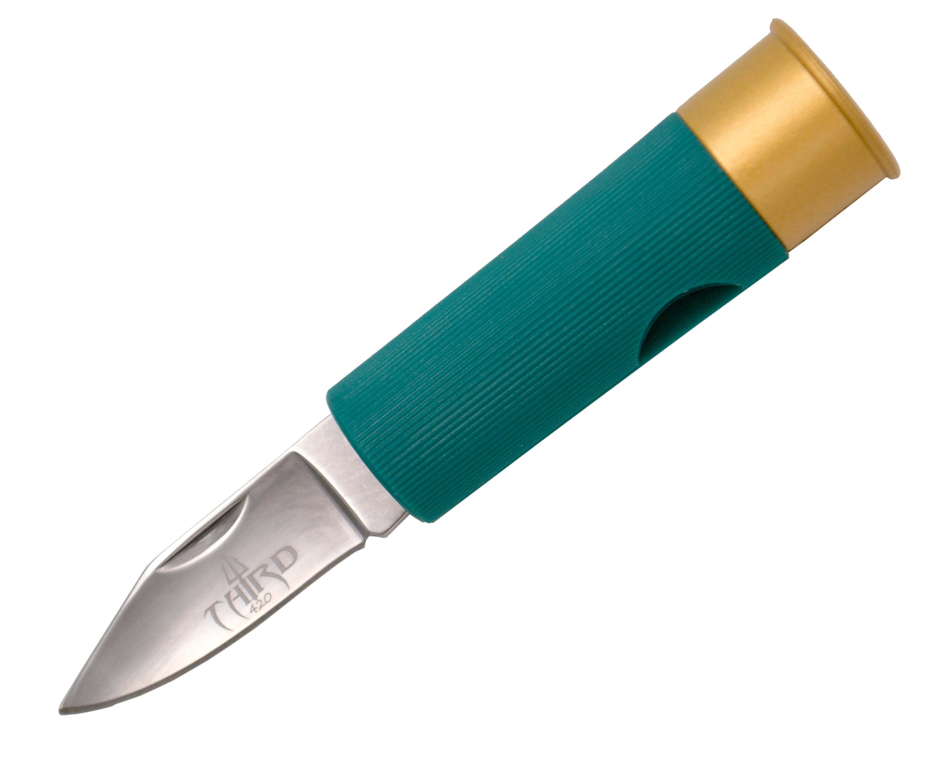 Navaja cartucho verde con hoja de 4,5 cm