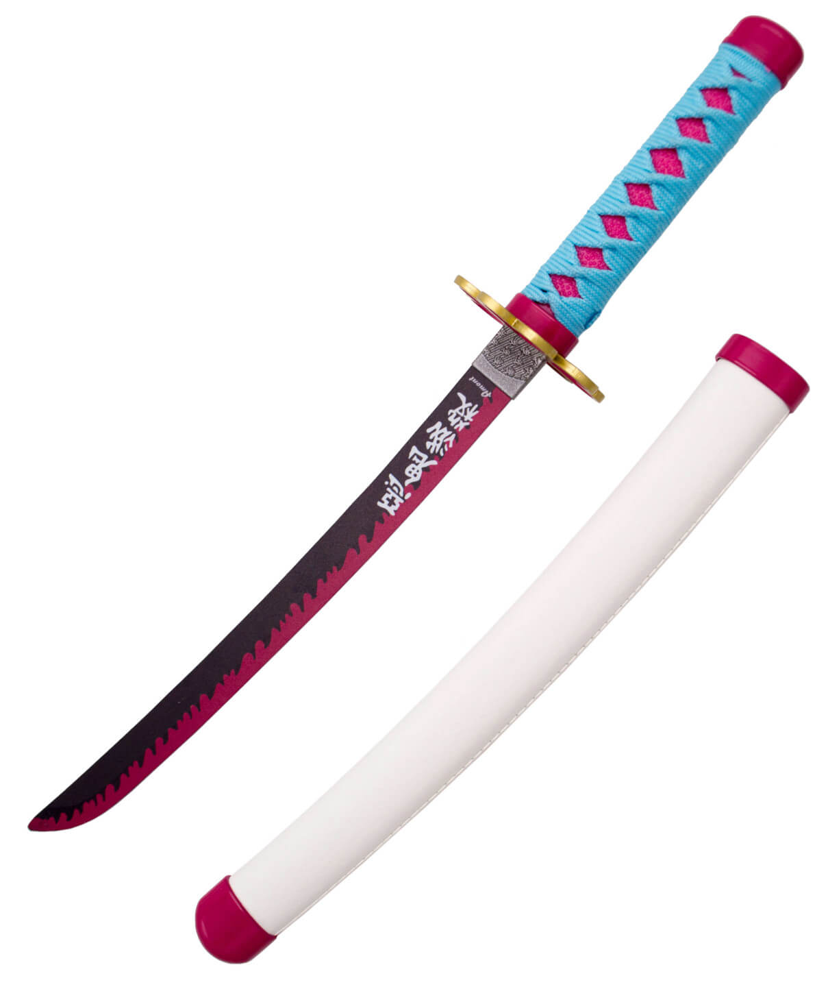 Mini Katana blanca y rosa de Kanroji Mitsuri