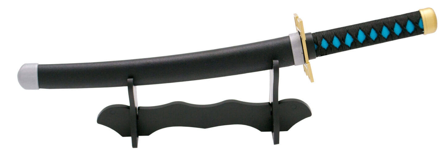 Mini Katana noir et bleu de Tokitou Muichirou