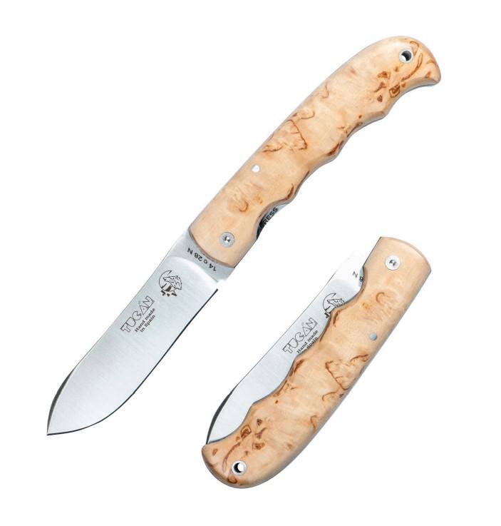 JV Tucan pocket knife with birch wood handle