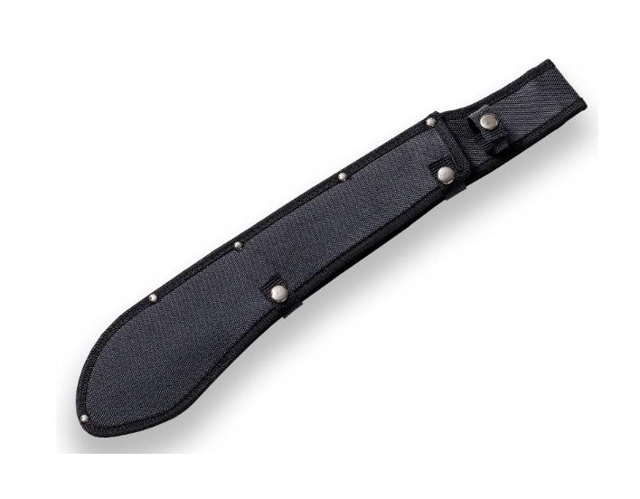 Machete Bolo Serengeti con hoja negra de 36,5 cm y mango negro de goma