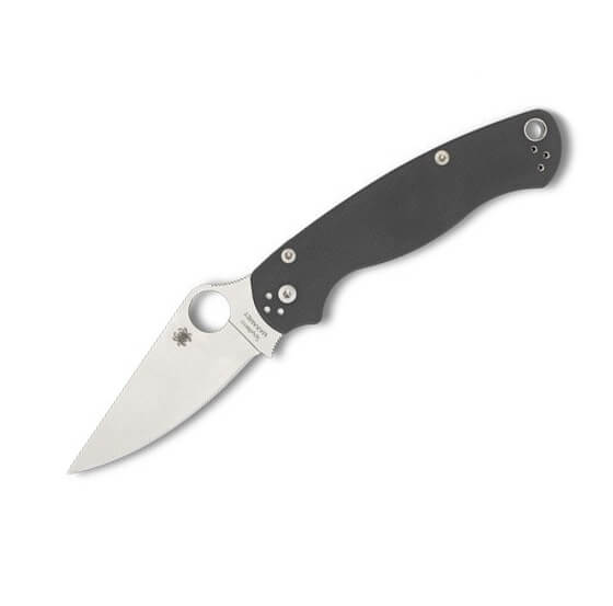 Navaja militar Spyderco Para Military 2 con mango de G10 gris y h...