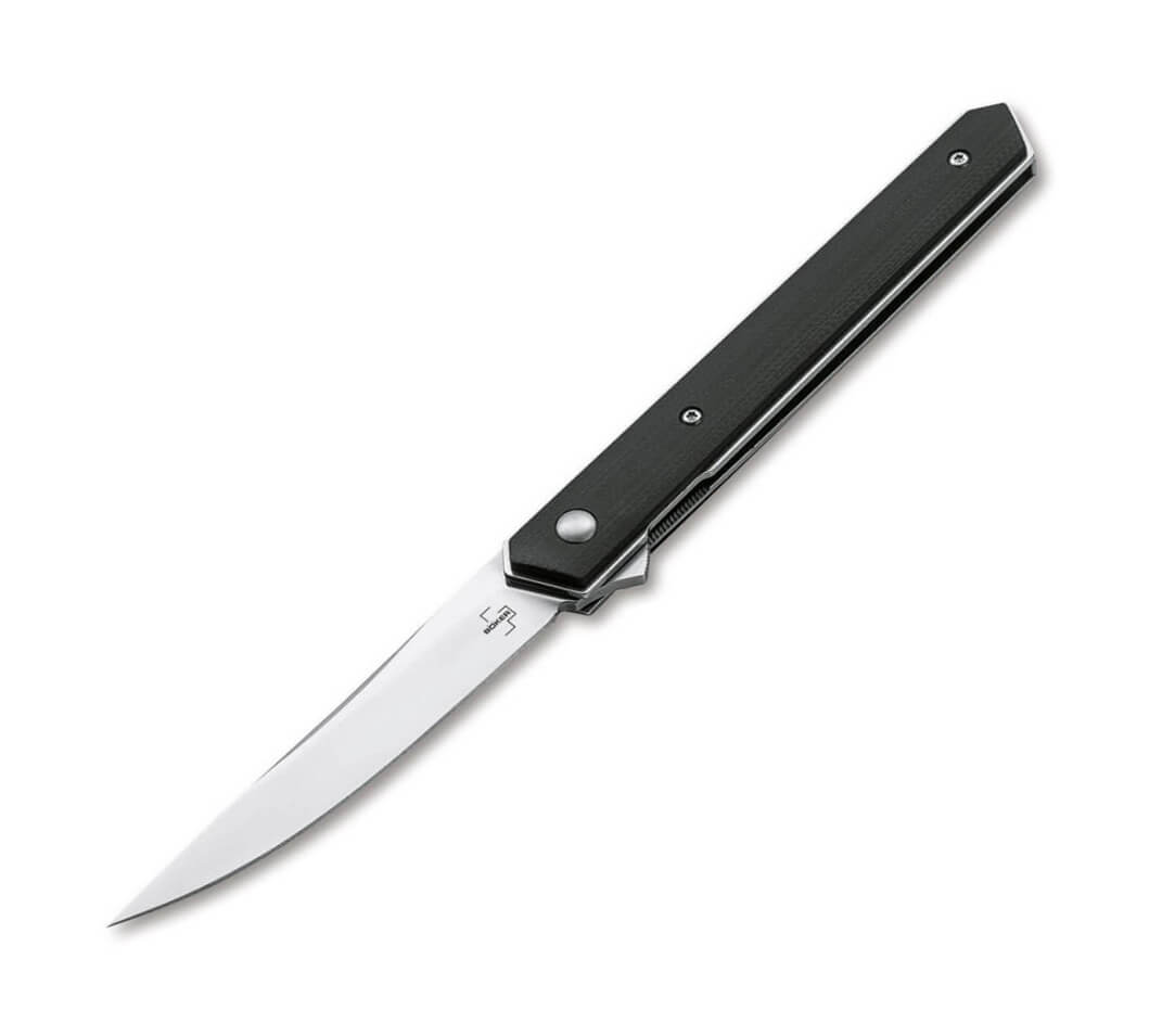 Boker Plus Kwaiken Air G10 una navaja táctica con hoja de acero V...