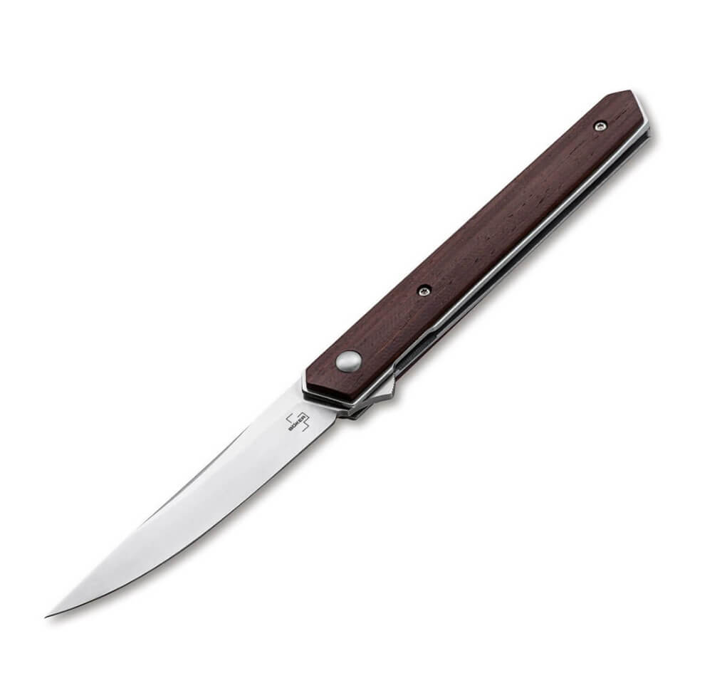 Boker Plus Kwaiken Air cocobolo una navaja táctica de acero VG-10...