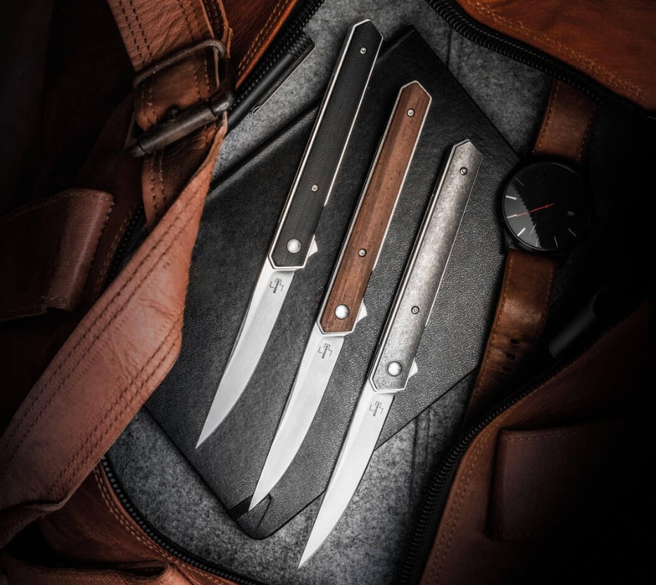 Boker Plus Kwaiken Air cocobolo una navaja táctica de acero VG-10 y mango de cocobolo