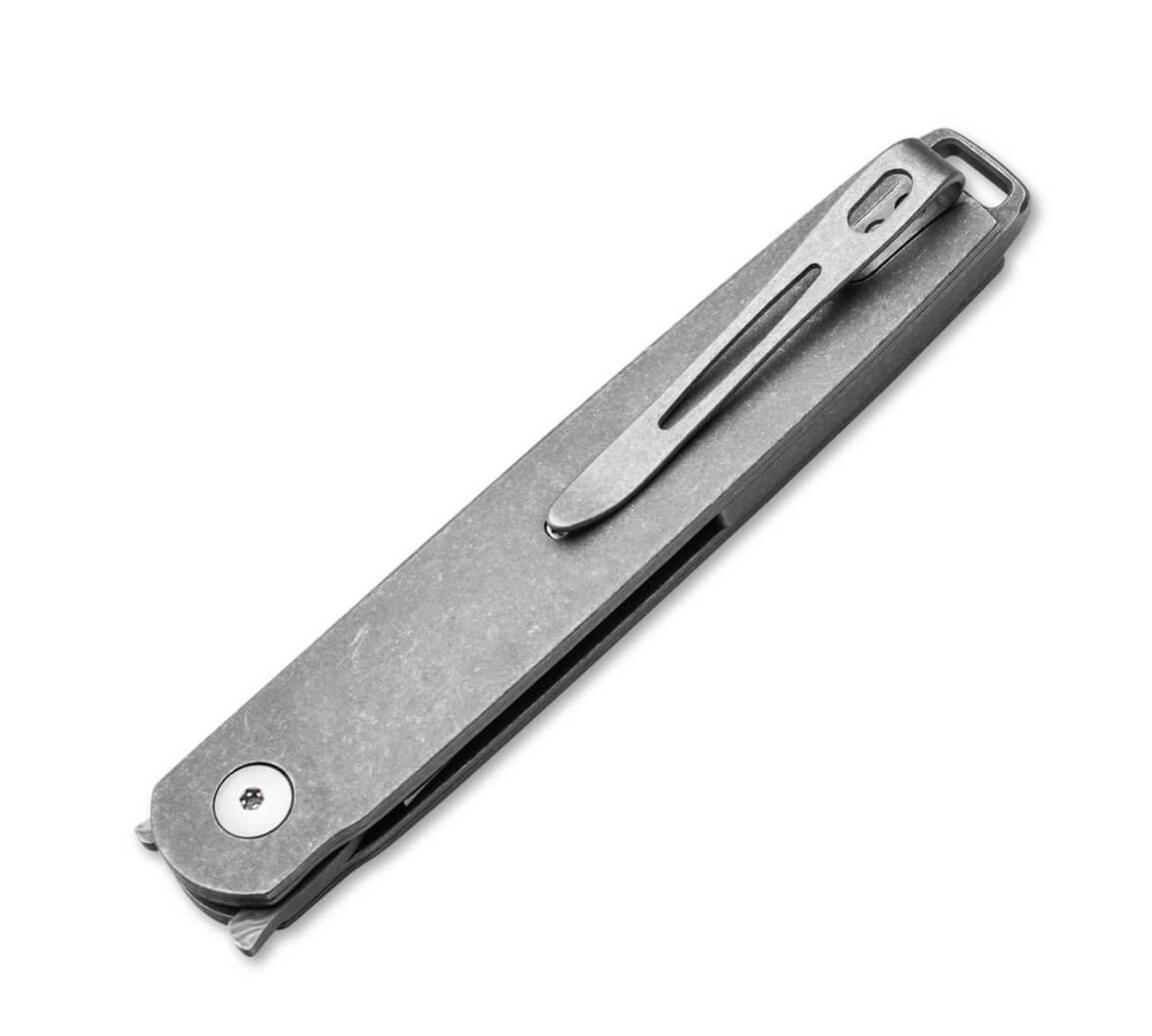 Coltellino tascabile Boker Plus Kansei LRF Damast con lama da 8,6 cm