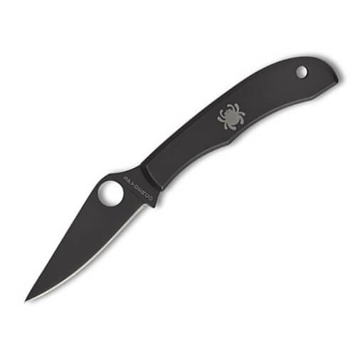 Navaja de bolsillo Spyderco Honeybee negra con mango de acero 3Cr...