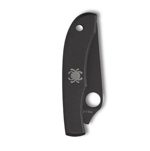 Navaja de bolsillo Spyderco Honeybee negra con mango de acero 3Cr13 y filo liso 